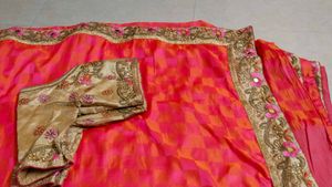 Embroidered Saree Blouse