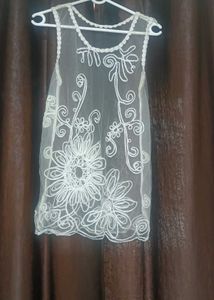 Beach Cover Up White