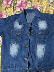 Classic Blue Denim Jacket for Women – Buttoned, St