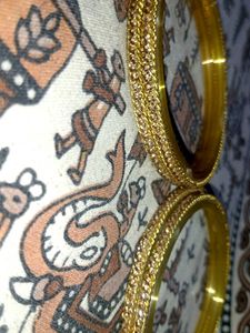 Gold-toned Bangle Set