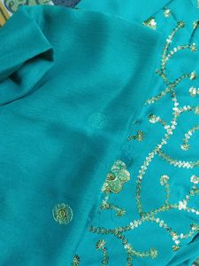 Teal Dress Material