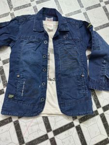 Denim Jacket with Tee