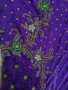 Dimond Work Saree