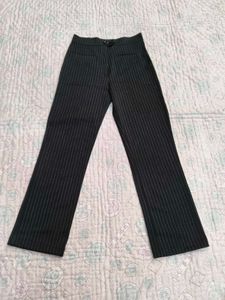 Formal Striped Black Pants