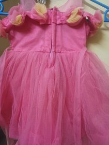 Pink Flower Girl Dress