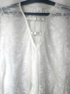 White lace bodysuit