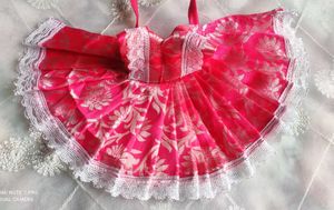 Pink & White Krishna Dress