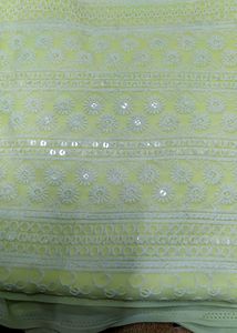 Heavy Georgette Suit Lucknowi Party Wear Chipli