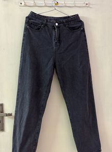 Vintage Wash Wide Leg Jeans