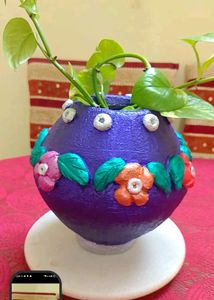 Hand Made Cement Planter Vase