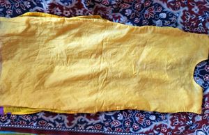 Embroidered Yellow Kurti