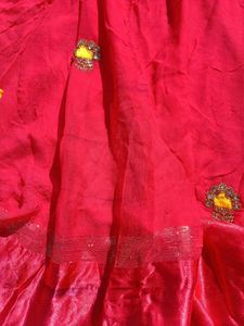 Pure Gourguit Pink Saree