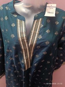 New unused xxl elephant  Teal Printed Kurta