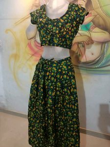Skirt N Blouse (Black Yellow 🌼)