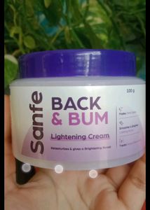 Sanfe Back And Bum Lightening Cream 🥳🥳🎉🎉💝