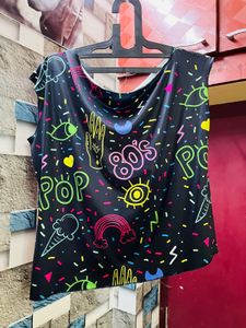 Funky Graphic Print Top