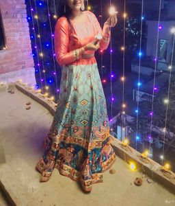 Printed Lehenga Set