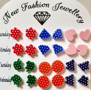 New latest Designs 6 Dozen Earrings Pearl Stud