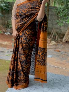 Elegant Floral Print Saree