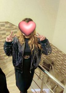 Sparkly Sequin Bomber Jacket