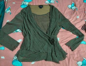 Shimmery Mesh Top