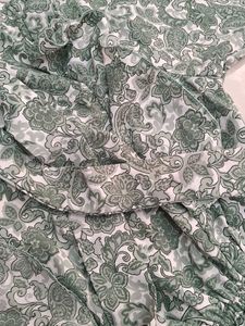 Floral Print Green Dress