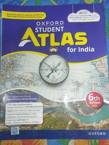 Oxford Student Atlas - for India with big map