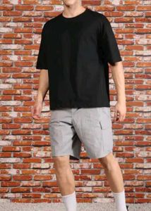 Black Graphic Print Tee