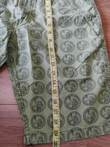 Patterned Green Shorts