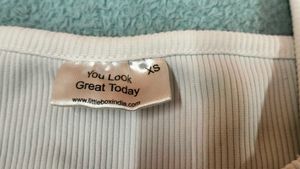 Ribbed Tie-Front Long Sleeve Top