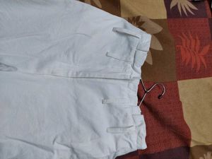 White linen pants