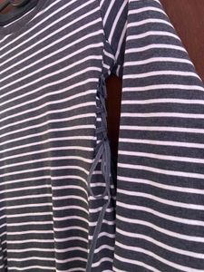 Striped Dress with Tie Detail