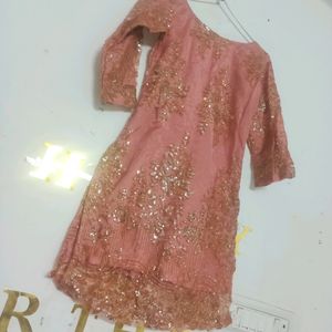 Partywear Designer Net Kurti