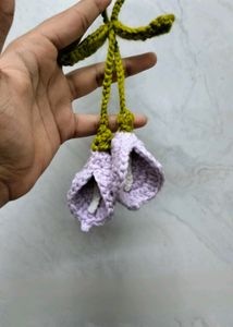 Crochet Lily Flower Keychain