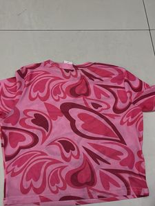 Pink Patterned T-Shirt