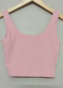 Pink y2k printed tank top