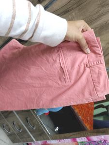 Zara Pink Trouser Pant For Women