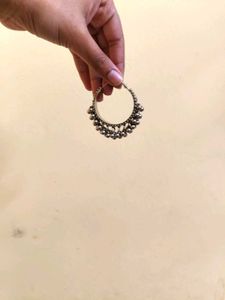 oxidised Hoop Earrings
