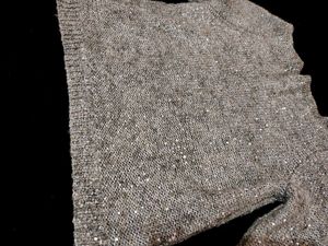 Shimmery Silver Front Open Sweater