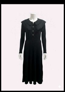 Elegant Black Midi Dress