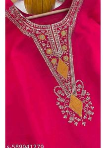 Beautiful Suit With Organza Dupatta