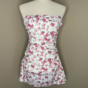 Floral Tube Mini Dress
