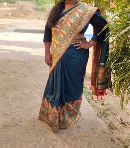 Beautiful saree and blouse😍😍