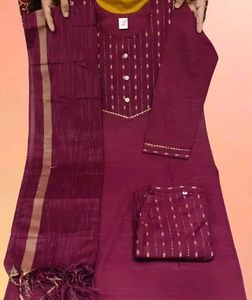 ✨ Elegant Maroon Kurti Set ✨