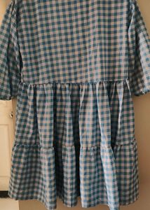 Blue Checkered Dress