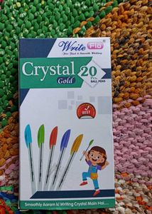Crystal Gold Ball Pens - 20 Pcs