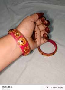 Pink &amp; Gold Bangle