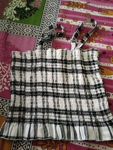 Black &amp; White Plaid Shirt