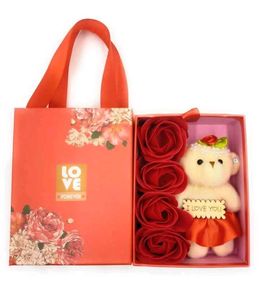 Teddy Bear &amp; Roses Gift Set