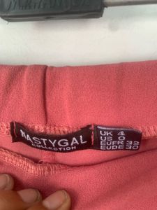 Coral Pink Wide Leg Pants